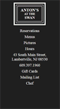 Mobile Screenshot of antons-at-the-swan.com